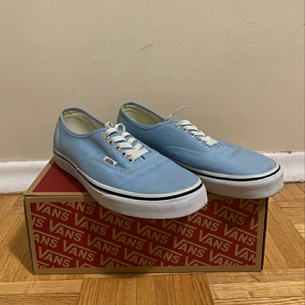 Light blue Vans